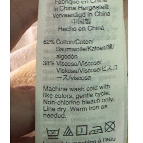 Madewell yellow tie dye short-sleeve Perfect Shirt size small - Picture 4 of 11